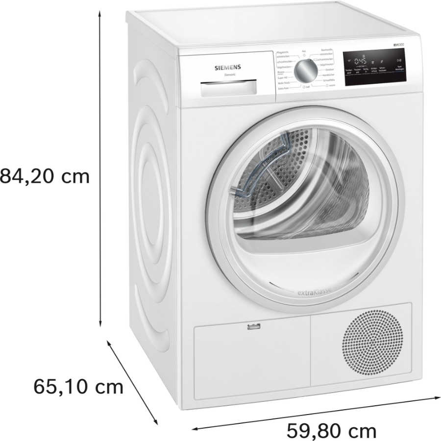 Siemens WT45HV93 iQ300 Wärmepumpen-Trockner, 8 kg A++ 
