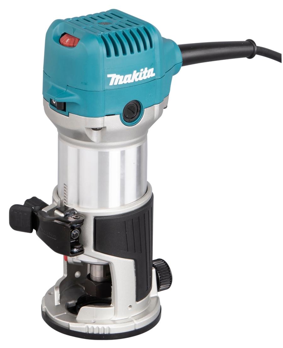 Makita RT0702CX2J  Elektro-Einhandfräse inkl. MAKPAC + Zubehör 710 W • 6/8 mm