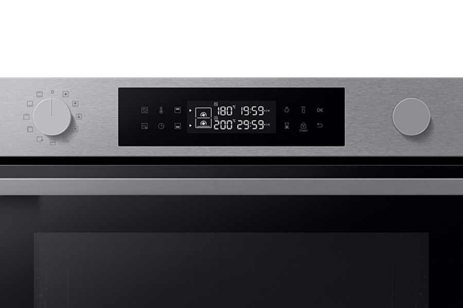 Samsung NV7B4445VAS/U3 Einbaubackofen Selbstreinigung mit Katalyse, Dual Cook, WiFi Smart Control, 