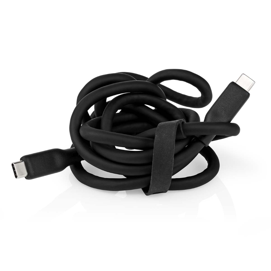 Nedis CCGB64800BK15 USB-Kabel USB 3.2 Gen 1 | USB-C™ Stecker  USB-C™ Stecker | 60 W | 8K@30Hz | 5 Gbps | Vernickelt | 1.50