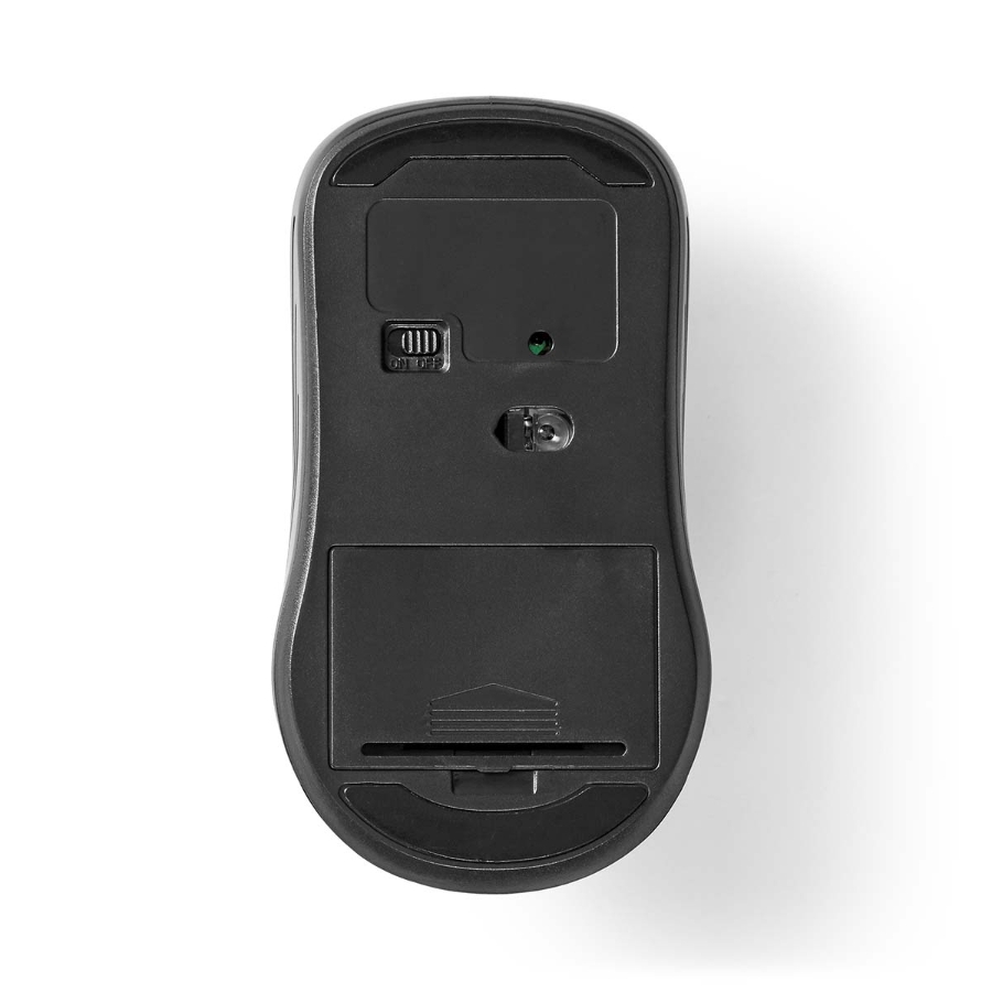 Nedis MSWS105BK  Mouse  Anzahl Knöpfe: 4 | Beidhändig Drahtlos | 800 / 1200 / 1600 dpi | Einstellbar DPI