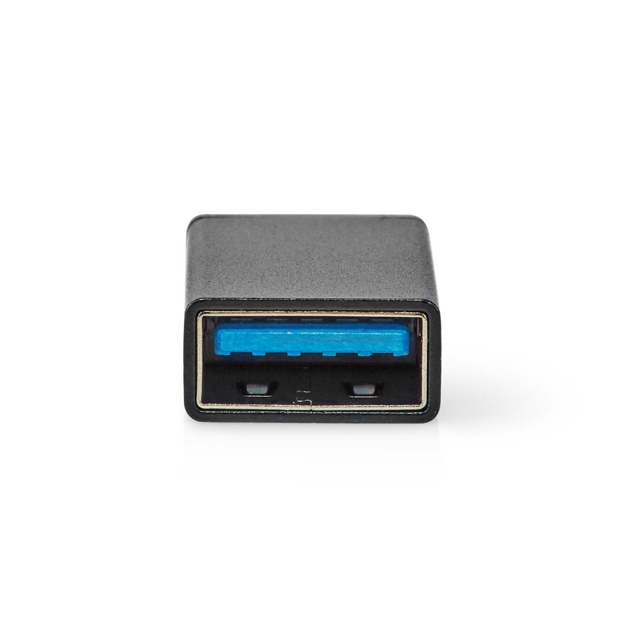 Nedis CCGB64915BK USB-C™ Adapter  Vernickelt | Schwarz | Box USB 3.2 Gen 1 | USB-C™ Stecker | USB-A Buchse | 5 Gbps | OTG