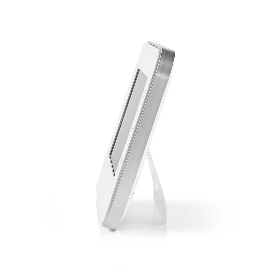 Nedis WEST402WT Wetterstation Farb-LCD-Anzeige | Weckerfunktion Innen- und Aussenbereich | Inklusive schnurloser