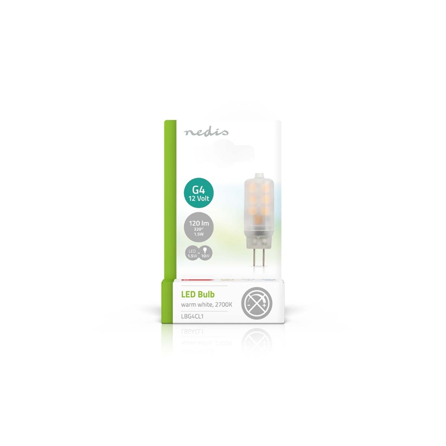 Nedis LBG4CL1 LED Lampe G4 1.5 W | 120 lm | 2700 K | Warmweiss 