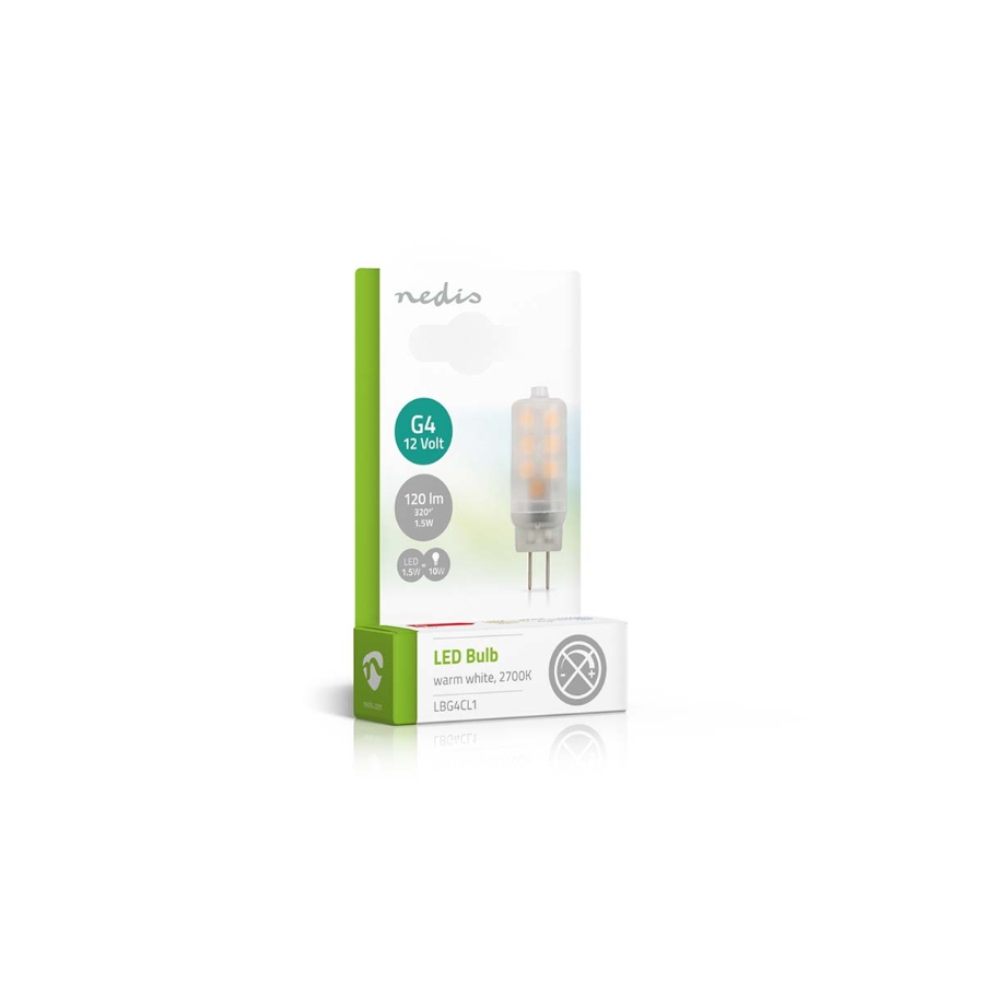 Nedis LBG4CL1 LED Lampe G4 1.5 W | 120 lm | 2700 K | Warmweiss 