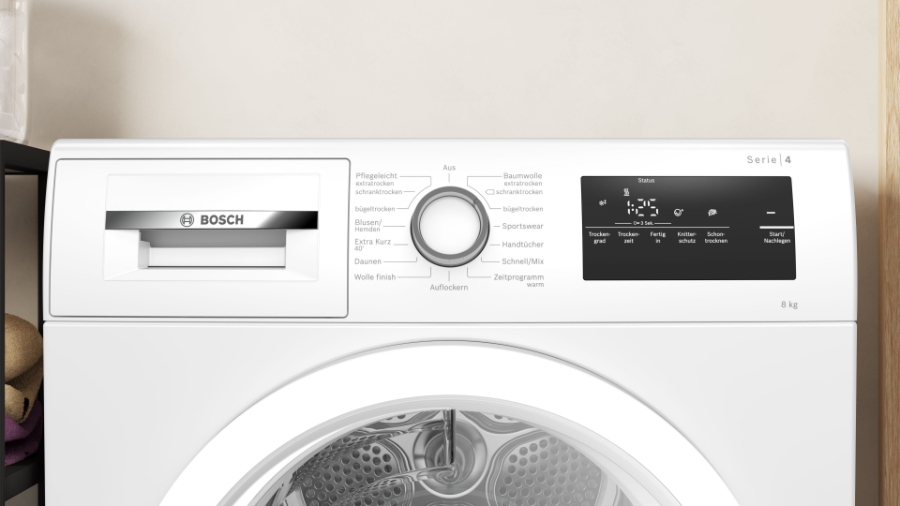Bosch WTH85V93 Wärmepumpentrockner, 8 kg,A++ Weiss 