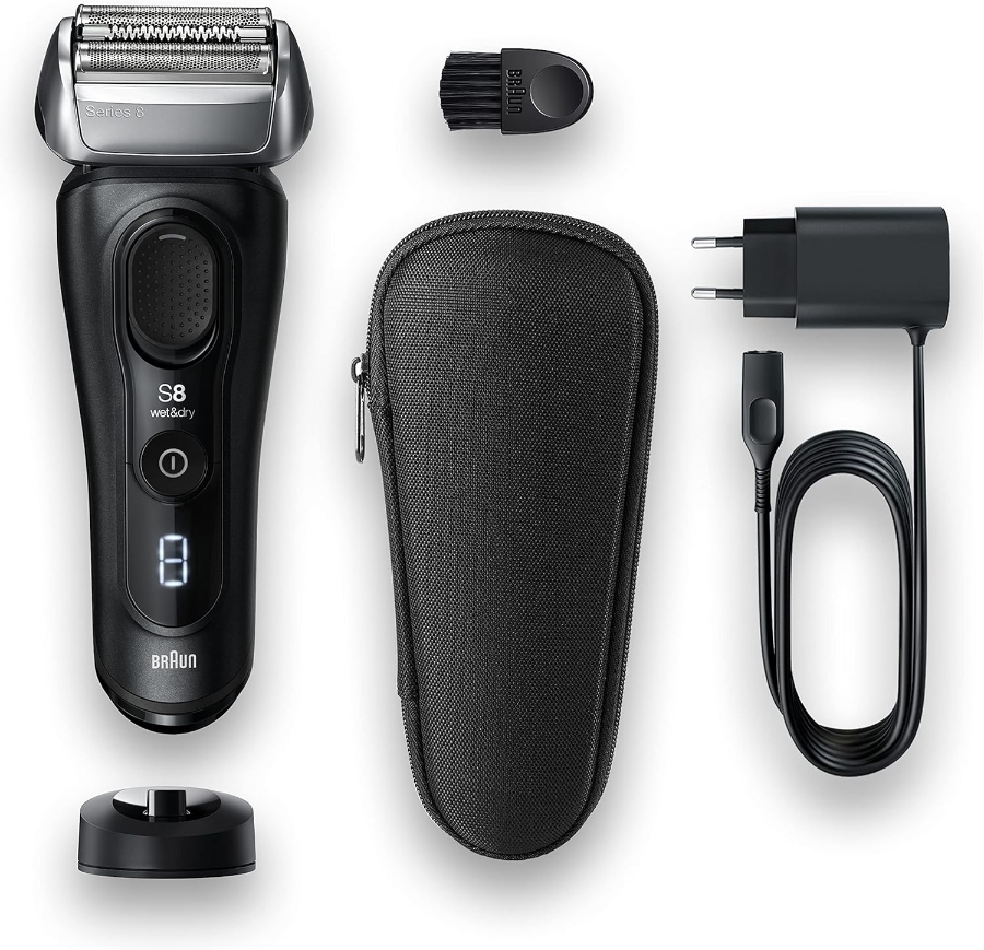 Braun Personal Care 8410s Series 8 Wet&Dry Herrenrasierer, schwarz 