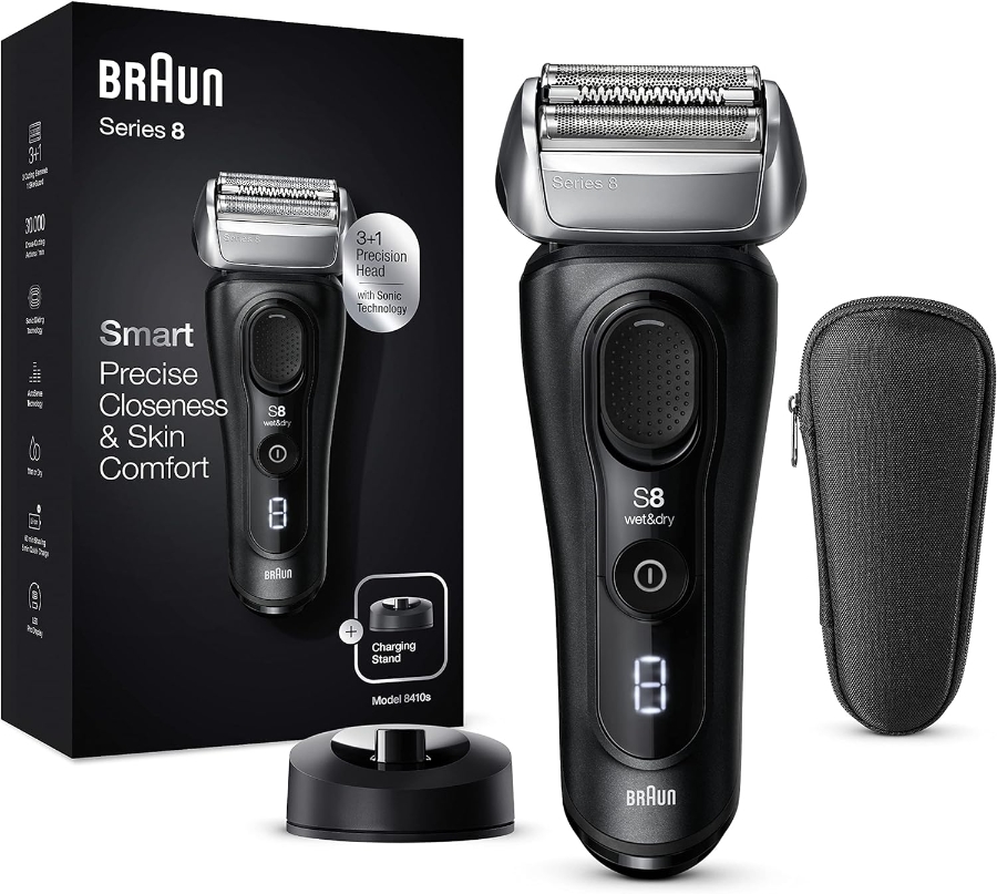 Braun Personal Care 8410s Series 8 Wet&Dry Herrenrasierer, schwarz 