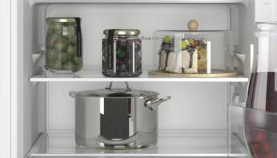 Siemens KI22LNSE0 Kühlschrank Einbau Weiß 88 cm Nische Schlepptür