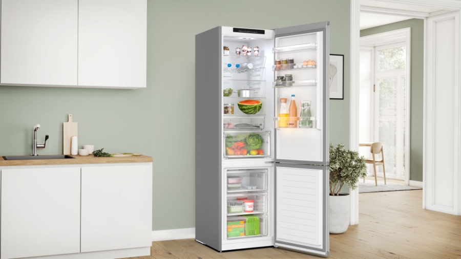 Bosch KGN392LBF Kühl-/Gefrierkombination Stand Inox-Look NoFrost,VitaFresh