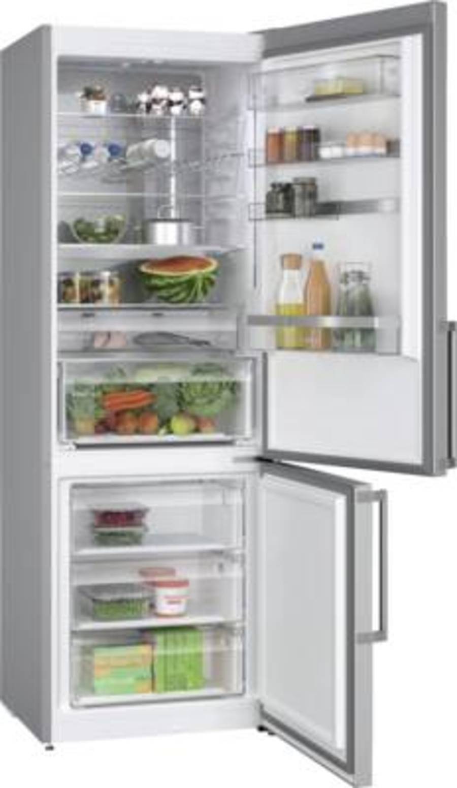 Bosch KGN49AIBT Kühl-/Gefrierkombination Stand Edelstahl-Grau,NoFrost,VitaFresh