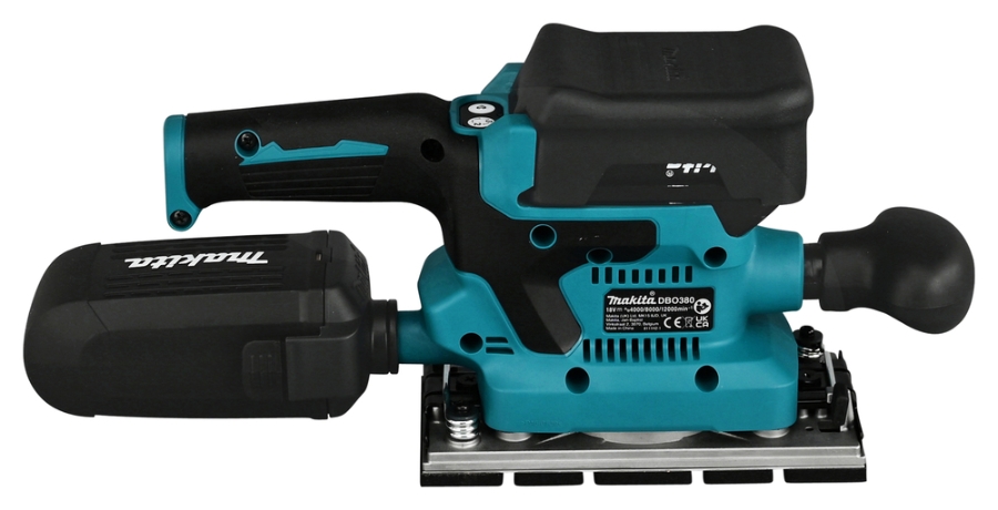 Makita DBO380Z - Akku-Schwingschleifer LXT - 200 W 18V • 93x185 mm • 0-12.000 min-1(ohne Akku)