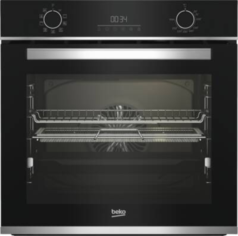 Beko BBIMA13300XS Backofen AirFry 60 cm Schwarz mit AirFry Blech 