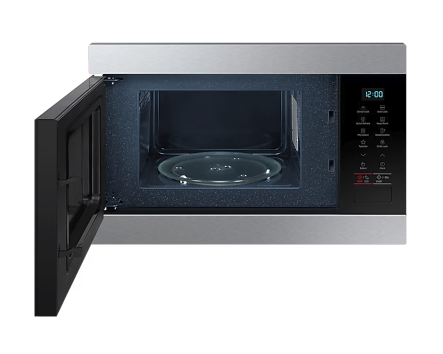 Samsung MS22M8074AT/EG Einbaumikrowelle 22L Automatikprogramm, Touch-Control-Bedienung, Uhrzeitanzeige, Auftaufunktion, 