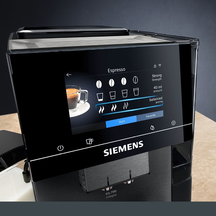 Siemens TQ707DF5 top Team Kaffee-Vollautomat Dark Inox 