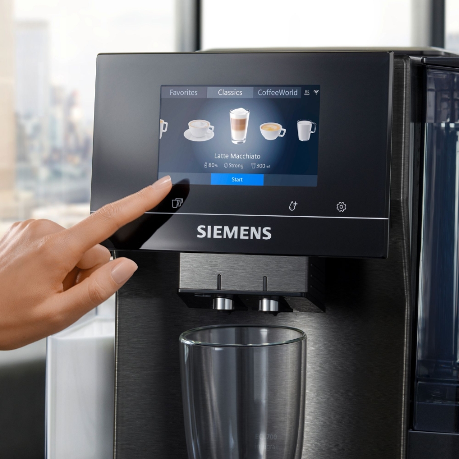Siemens TQ707DF5 top Team Kaffee-Vollautomat Dark Inox 