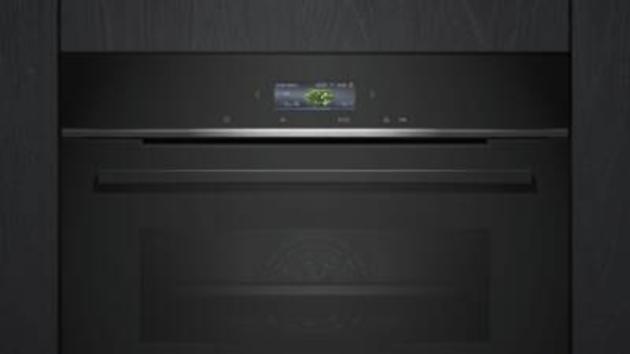 Siemens HB774G1B1 iQ700, Einbau-Backofen, 60 x 60 cm Pyrolyse Schwarz, Edelstahl