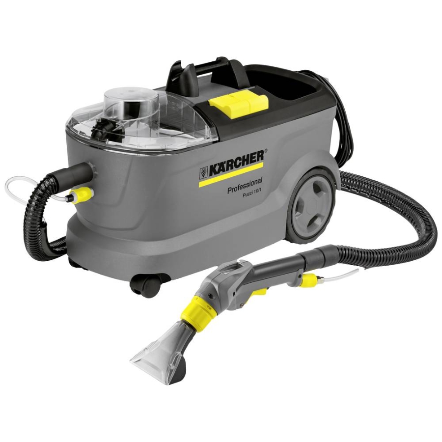 Kärcher Puzzi 10/1 Teppichreinigungsmaschine - (1.100-130.0) mit Bodendüse/Polsterdüse zur Teppichreinigung/Polsterreinigung