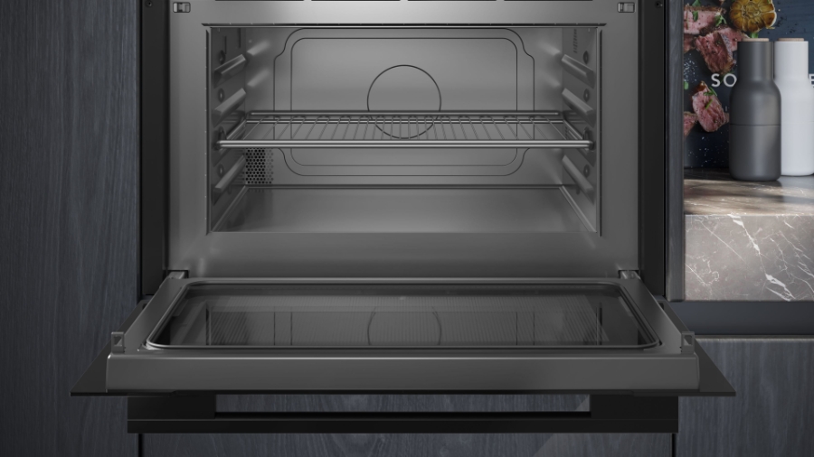 Siemens CE732GXB1 iQ700 Einbau-Mikrowelle  60 x 45 cm Schwarz  Edelstahl mit Grill