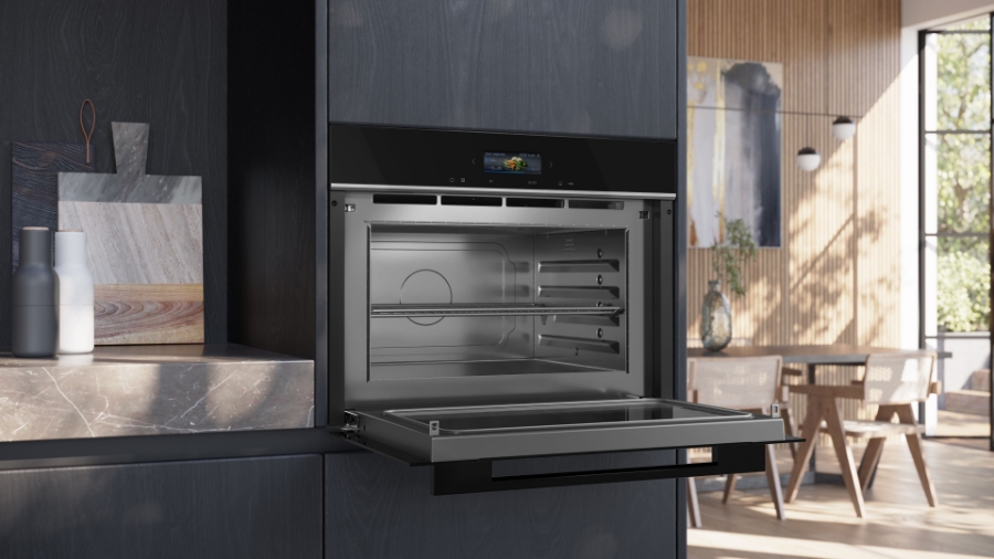 Siemens CE732GXB1 iQ700 Einbau-Mikrowelle  60 x 45 cm Schwarz  Edelstahl mit Grill