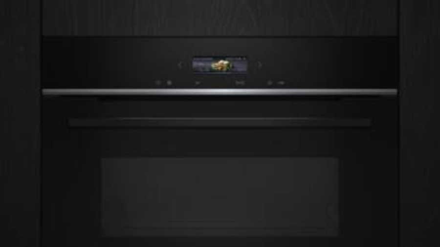 Siemens CE732GXB1 iQ700 Einbau-Mikrowelle  60 x 45 cm Schwarz  Edelstahl mit Grill