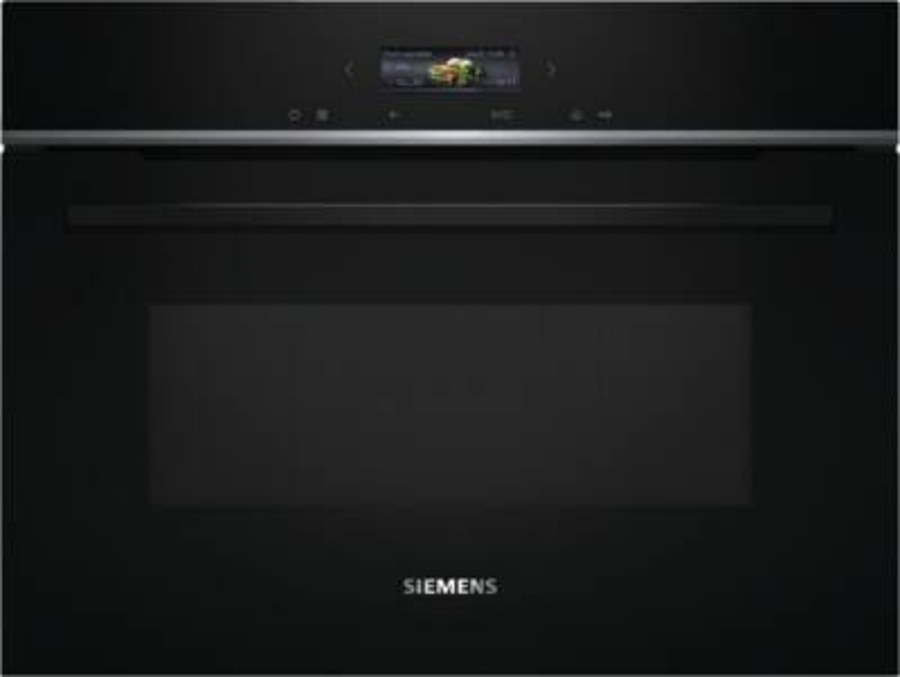 Siemens CE732GXB1 iQ700 Einbau-Mikrowelle  60 x 45 cm Schwarz  Edelstahl mit Grill
