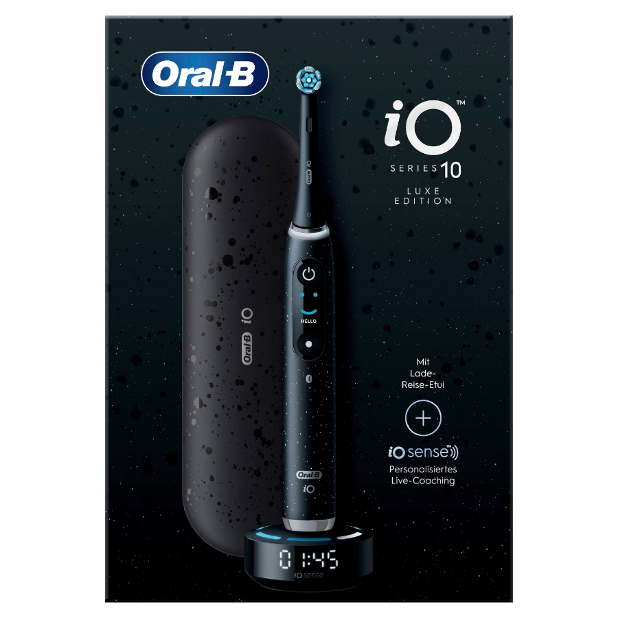 Oral-B iO Series 10 Elektrische Zahnbürste Black Luxe Edition 