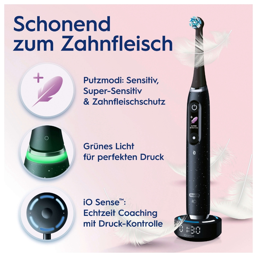 Oral-B iO Series 10 Elektrische Zahnbürste Black Luxe Edition 