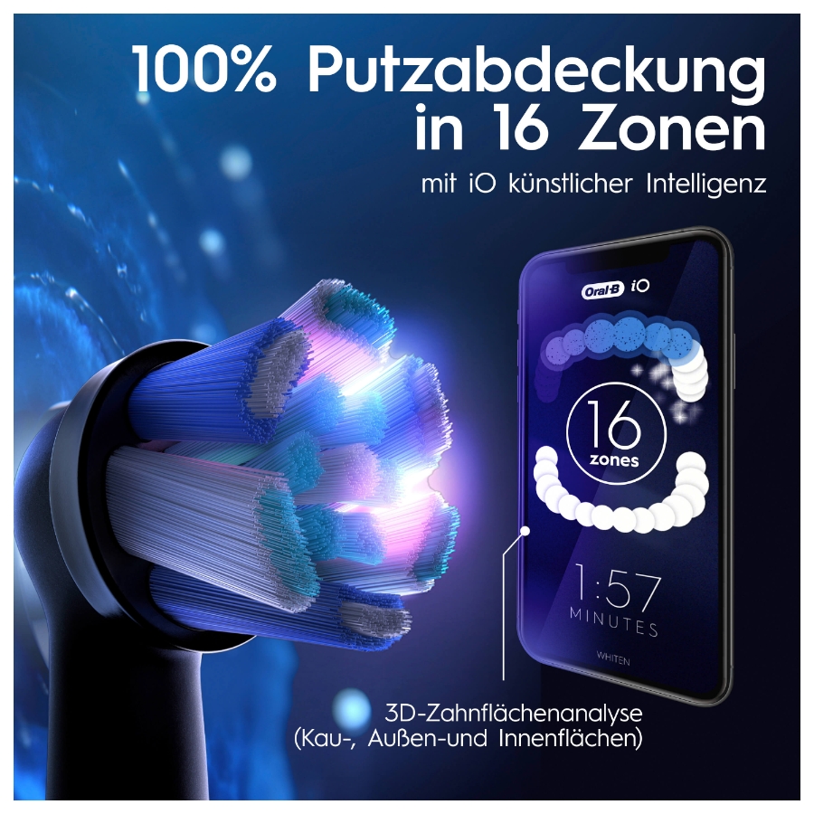 Oral-B iO Series 10 Elektrische Zahnbürste Black Luxe Edition 