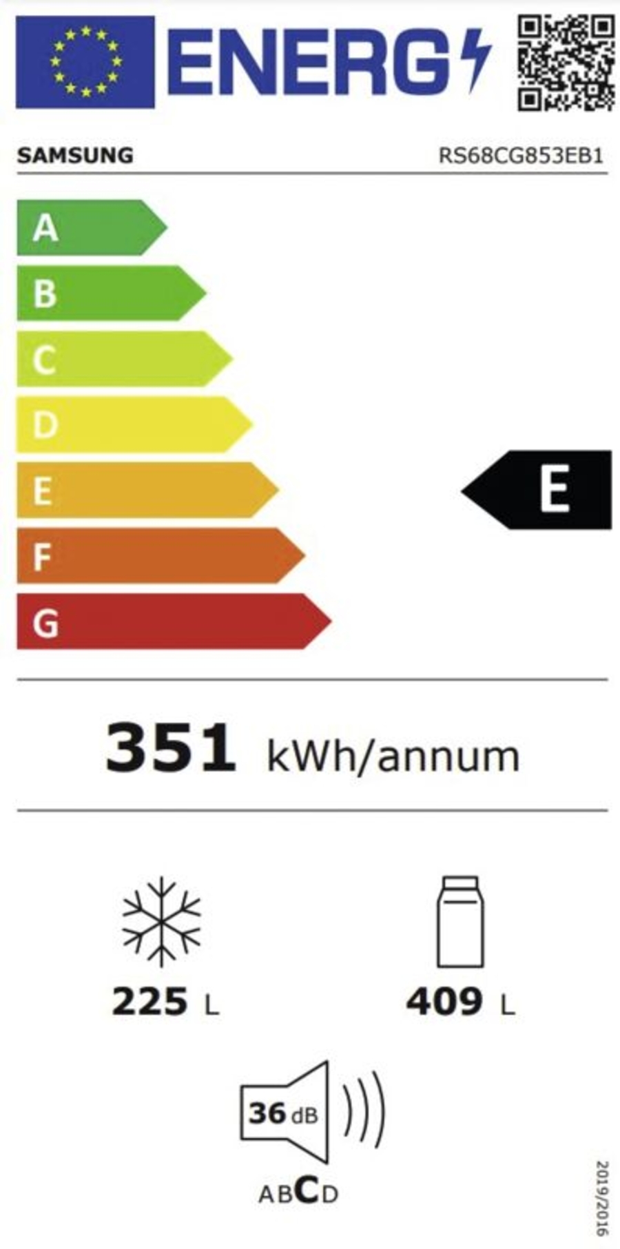 Samsung RS68CG853EB1EF Side-by-Side schwarz 634 Liter  Wassertank NoFrost ,Smart Conversion™