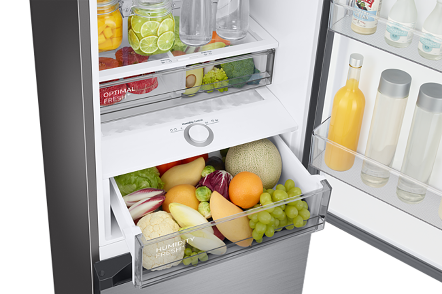 Samsung RB38C7B6AS9/EF Kühl-Gefrierkombination NoFrost 387 Liter Edelstahl