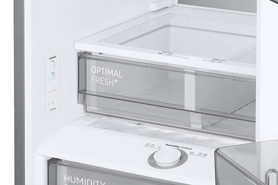 Samsung RB38C7B6AS9/EF Kühl-Gefrierkombination NoFrost 387 Liter Edelstahl