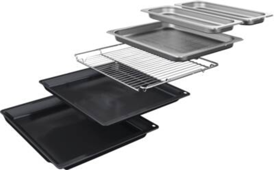 Bosch HSG7361B1 Serie 8 Einbau-Dampfbackofen 60 x 60 cm, Schwarz 