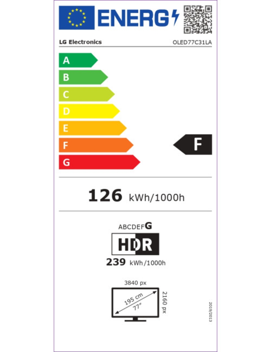 LG OLED77C31LA OLED 195 cm/77 Zoll, 4K Ultra HD, Smart-TV Fernseher
