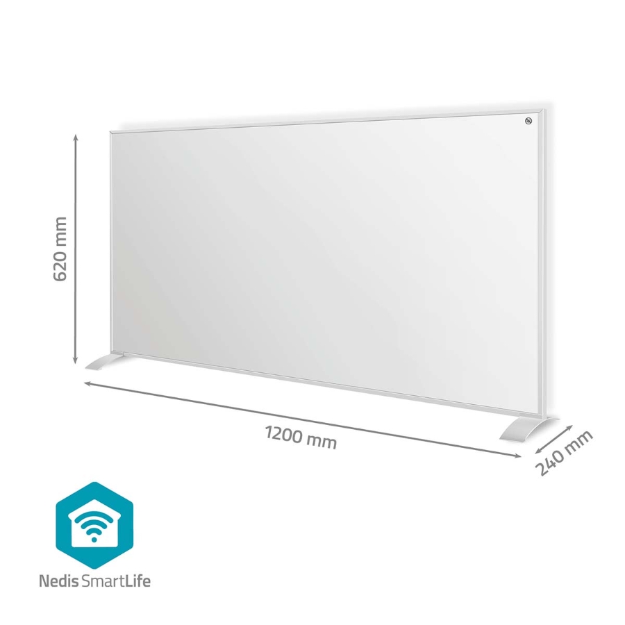 Nedis HTIP700WTW SmartLife Infrarot-Heizplatte 700 W | 1 Hitzeeinstellung | Verstellbares Thermostat 