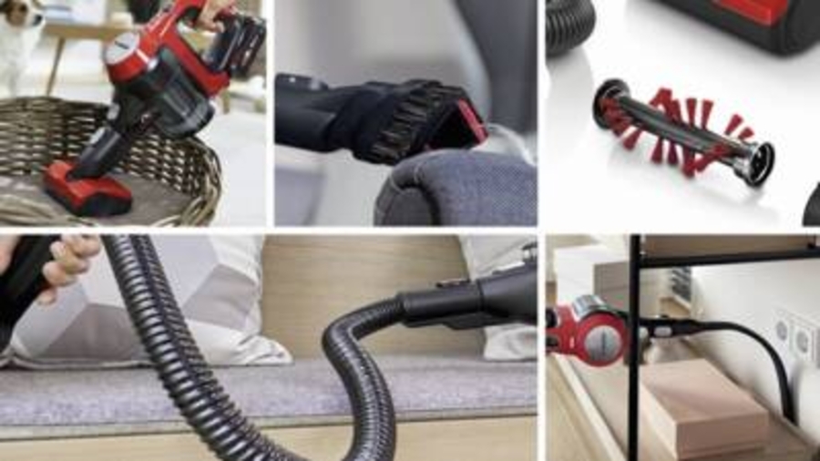 Bosch BBS711ANM Akku-Staubsauger, Unlimited 7 ProAnimal, Rot 