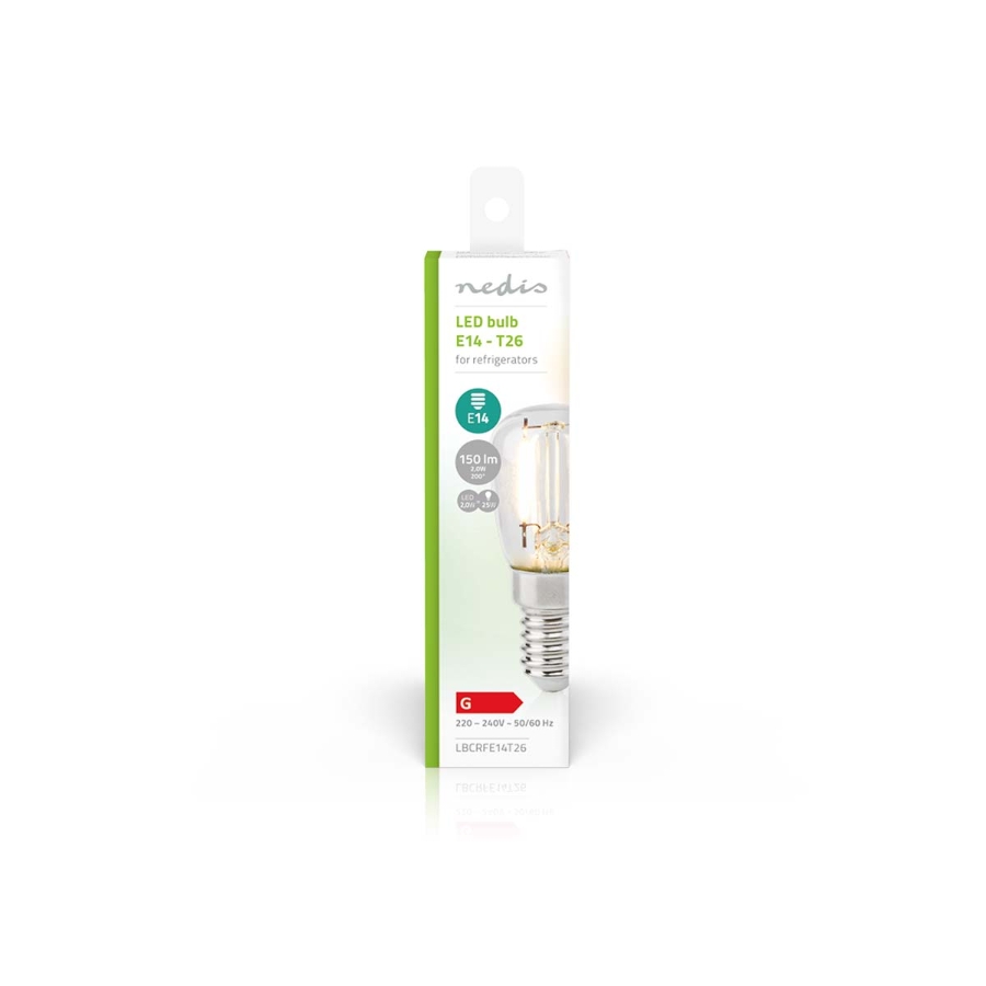 Nedis LBCRFE14T26 Kühlschranklampe LED | E14 | 2 W | T26