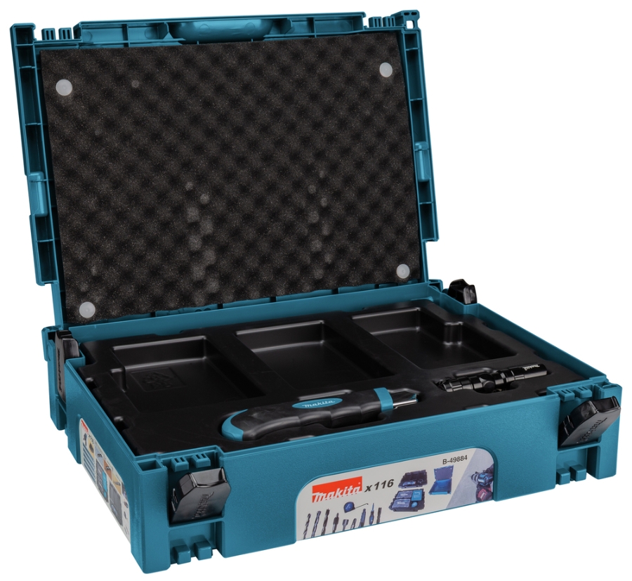 Makita B-49884 116-tlg. Bohrer- und Bitset im MAKPAC-Koffer Bit/Bohrer Set • 116 teilig • MAKPAC