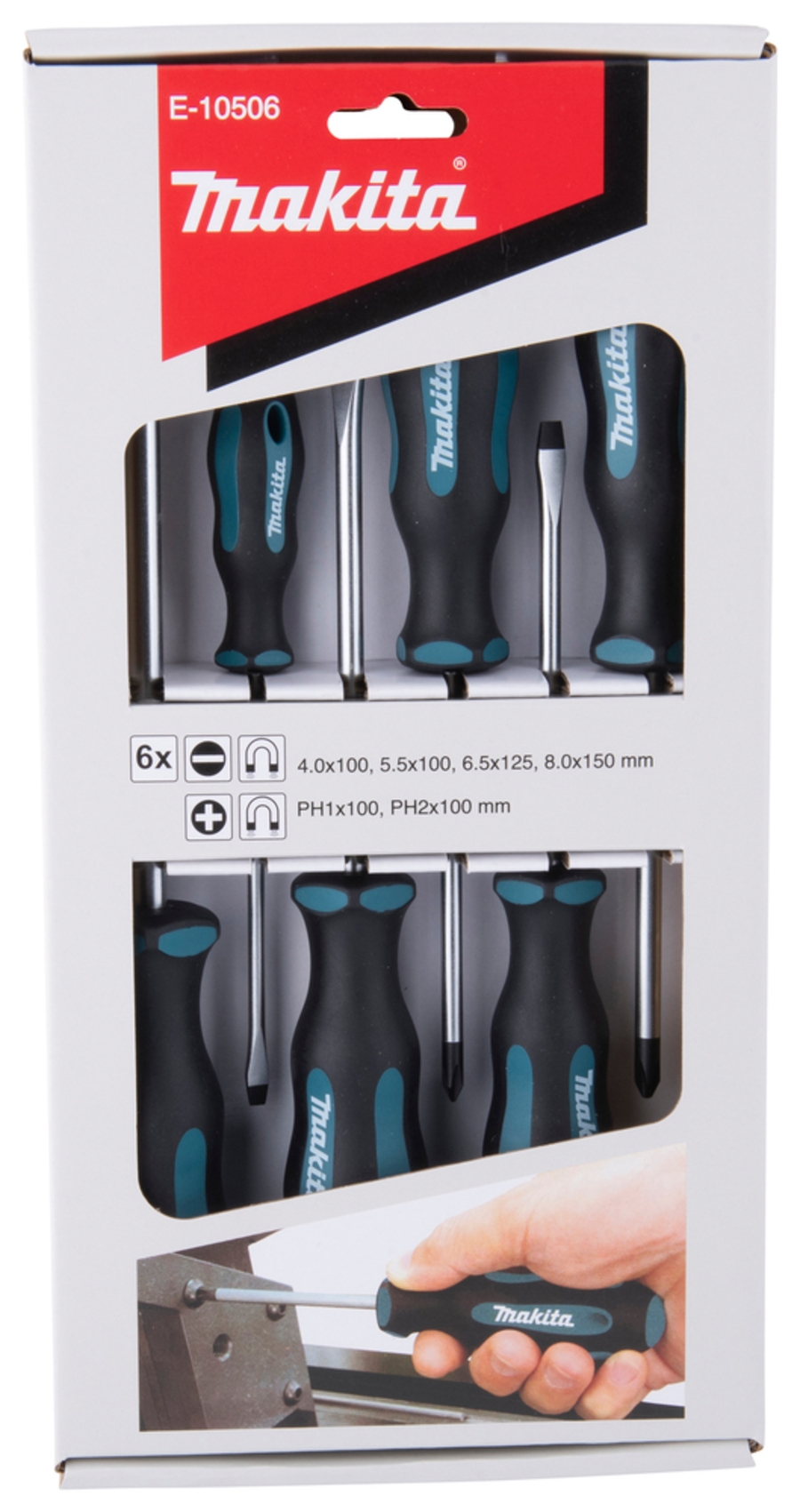 Makita E-10506 Schraubendreher Set 6 tlg. 