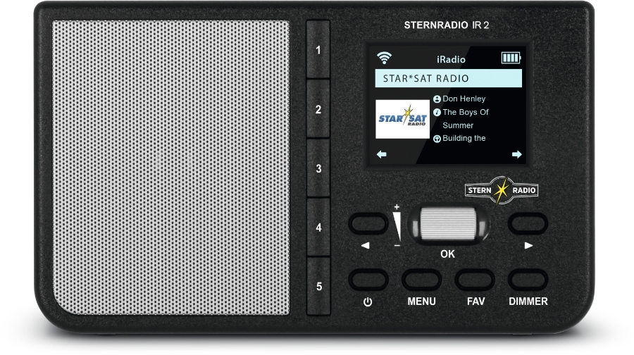Technisat STERNRADIO IR 2 Internet Tischradio Internet AUX, WLAN,  schwarz