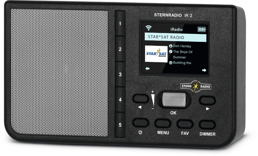 Technisat STERNRADIO IR 2 Internet Tischradio Internet AUX, WLAN,  schwarz