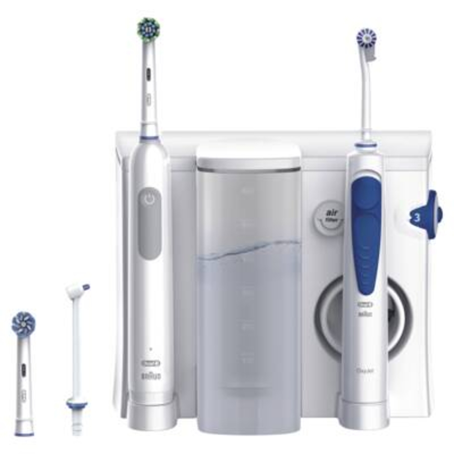 Oral-B Center OxyJet Reinigungssystem - Munddusche + Oral-B Pro 1 
