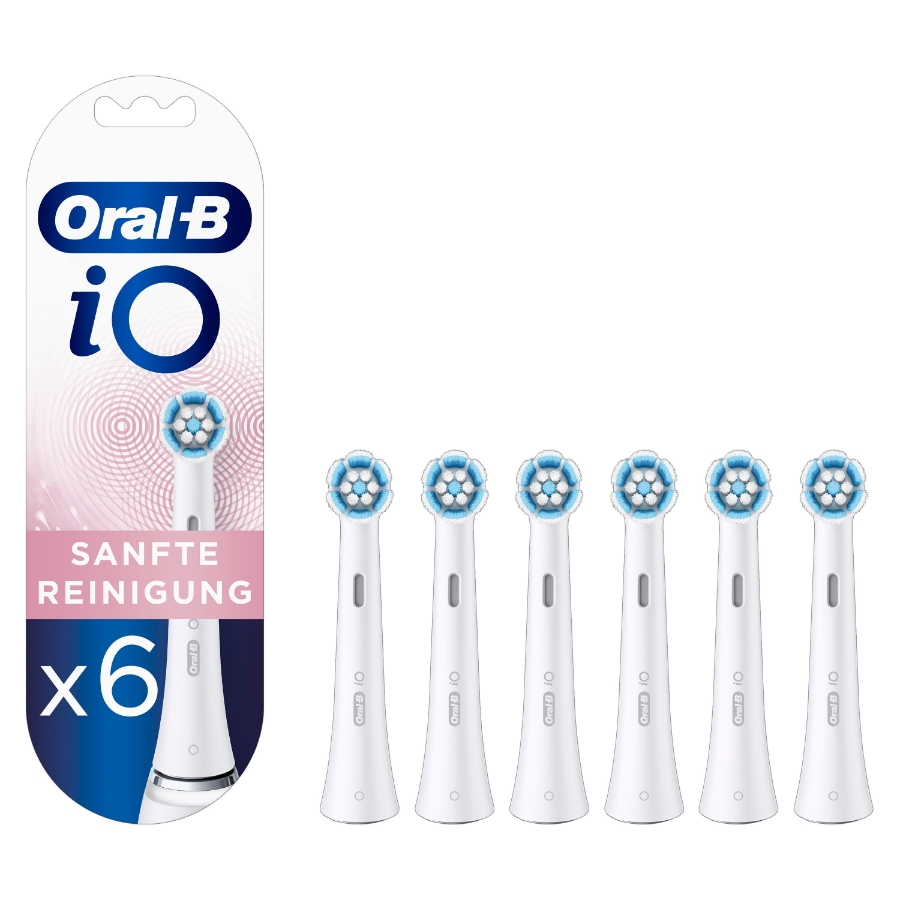 Oral-B Aufsteckbürsten iO Sanfte Reinigung 6er weiß 4210201418221