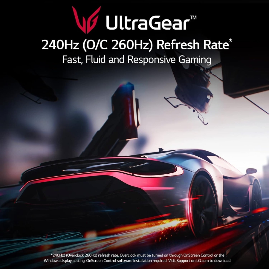 LG 32GQ850-B LED-Monitor - Gaming - 81.3 cm (32") Schwarz 32” UltraGear™ QHD Gaming,Monitor with 240Hz (O/C 260Hz) 