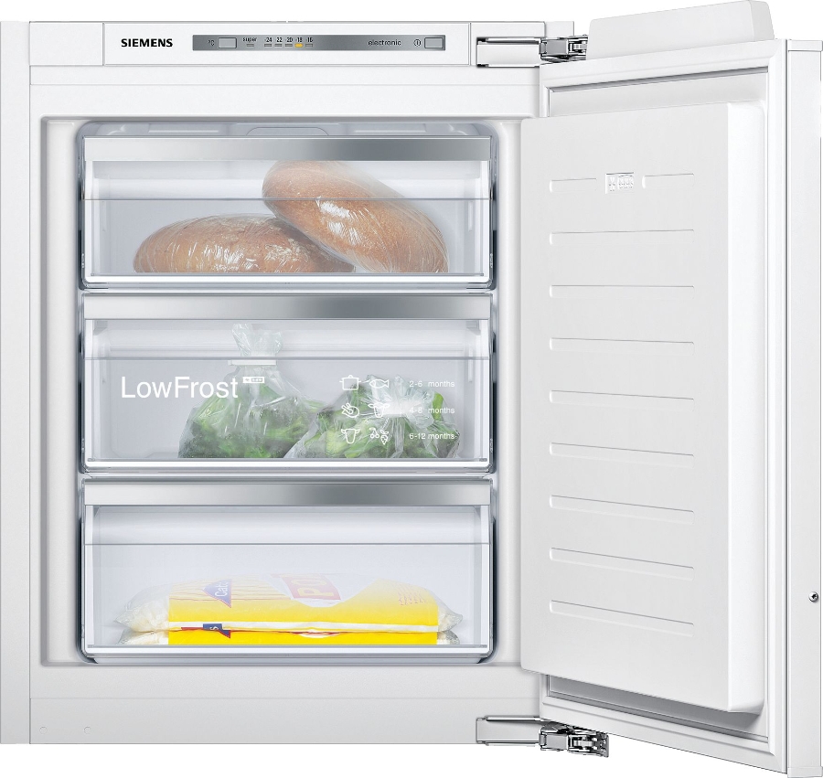 Siemens GI11VADE0 iQ500 Einbau-Gefrierschrank Flachscharnier Softeinzug 71.2 x 55.8 cm