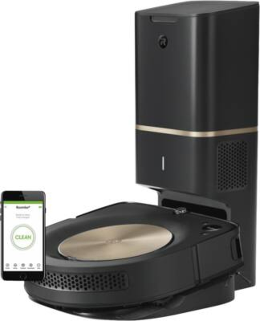 iRobot Roomba S9+ inklusive Absaugstation Staubsauger-Roboter  PerfectEdge®-Technologie mit Eckenbürste und breiteren 