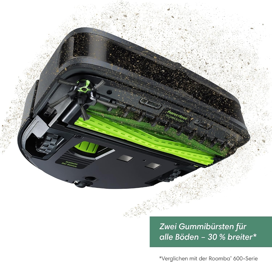 iRobot Roomba S9+ inklusive Absaugstation Staubsauger-Roboter  PerfectEdge®-Technologie mit Eckenbürste und breiteren 