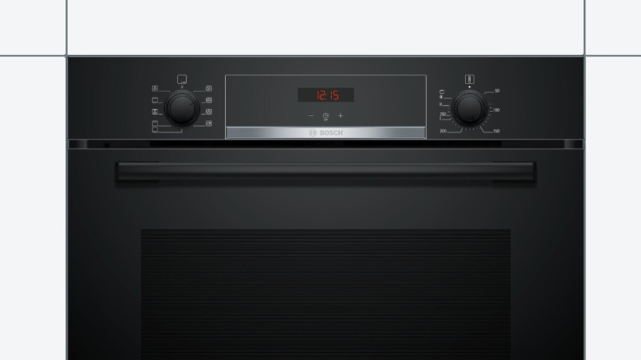 Bosch HBA534EB0 Einbau-Backofen 60 cm Schwarz 