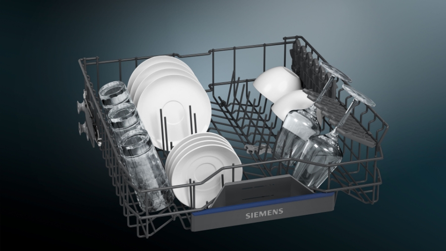 Siemens SX73EX02CE Geschirrspüler Einbau vollintegriert 60 cm XXL varioScharnier (IKEA KÜCHE) mit Besteckschublade