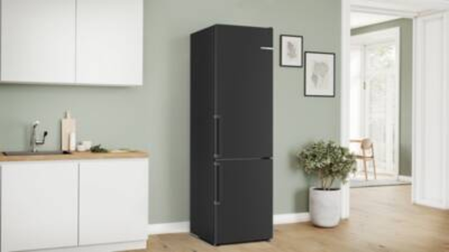 Bosch KGN39VXAT  Kühl-Gefrier-Kombination mit Gefrierbereich unten 203 x 60 cm, Edelstahl schwarz